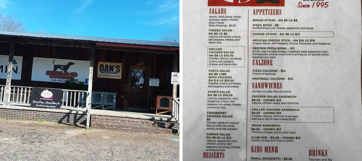 Papa G's Pizza Menu