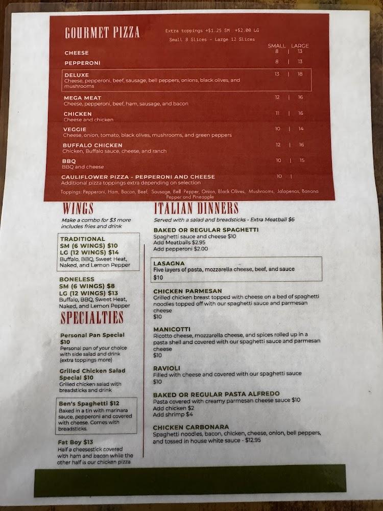 Papa G's Pizza Menu image 2